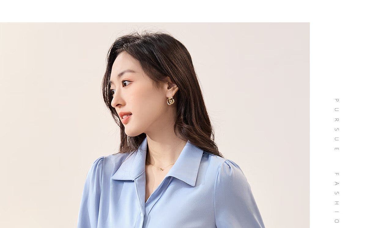Chushen Summer Short-Sleeve Satin Blouse for Women, Elegant High-Quality Design-Inspired French Style Professional Commuter Shirt S143C1455 24