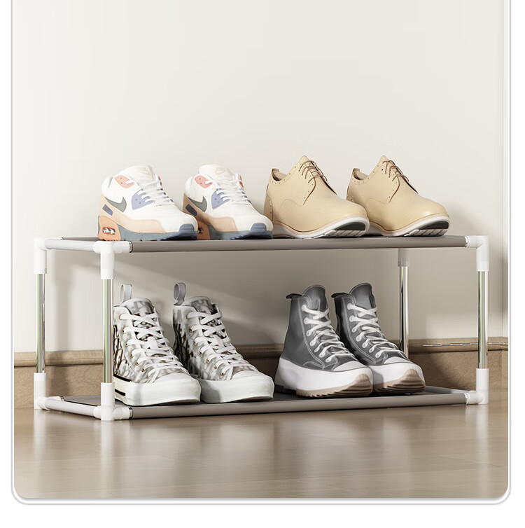 Anerya Simple Shoe Rack, Home Entryway Storage Shelf, Dormitory Organizer, Multi-Layer Assembly Shoe Cabinet 5