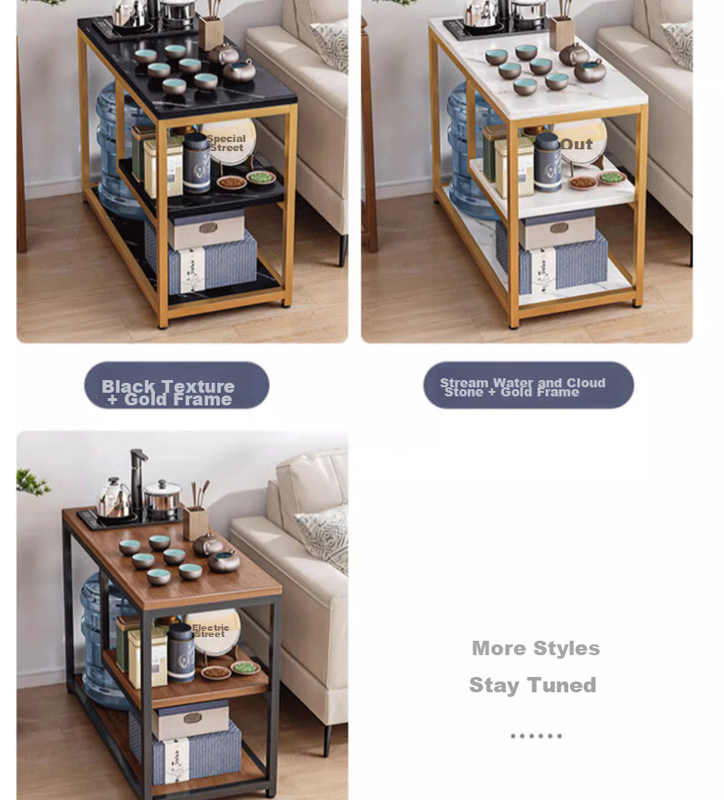 OLENOUFENG Side Table, Small Apartment Coffee Table, Sofa Side Cabinet, Tea Table, Home Storage Rack, Simple Storage Shelf, Floor-Standing Storage Rack 16