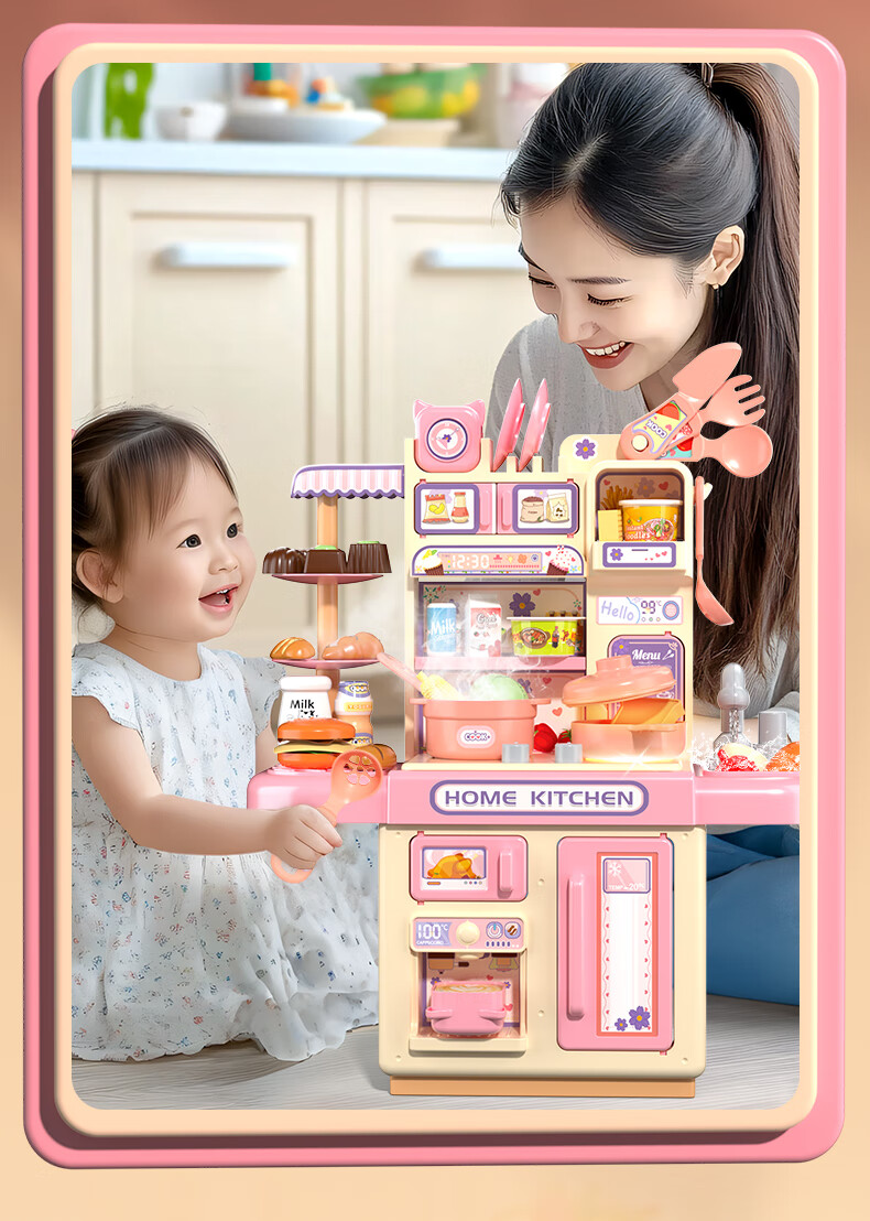 EagleStone Kids Mini Kitchen Toy Cooking Set for Ages 3-7-14, Food-Grade Real Cooking Set, Birthday Gift for Girls 7