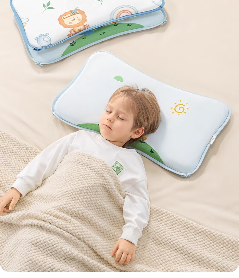 Beitaisi Cloud Pillow, Baby Pillow for 0-1 Year Olds, Sweat-Absorbing Breathable Gauze, Ten-Layer Pleated Fabric, Anti-Colic Pillowcase, Dreamy Floral Patter 2