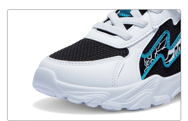 361° Children's Shoes, Boys' Shoes, Summer 2026, Lightweight And Bouncy Toddler Playful Casual Shoes for Kids, Blue, Size 30 34