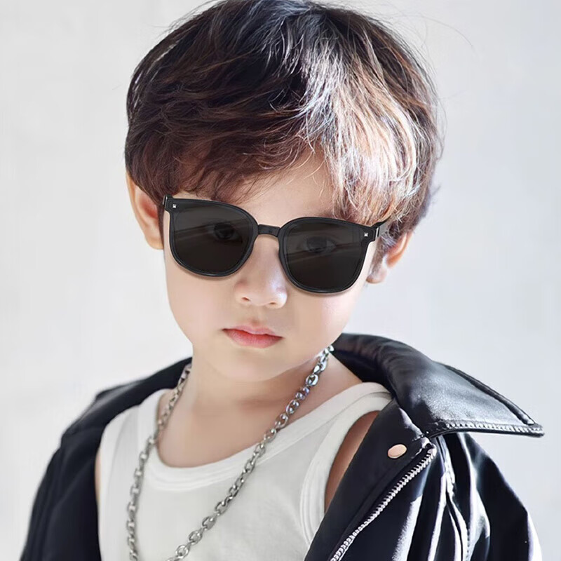 Cuntiandaofu Children's Sunglasses, Foldable Sunglasses, Kids UV Protection Sunglasses, Coconut Brown (Spring Legs)