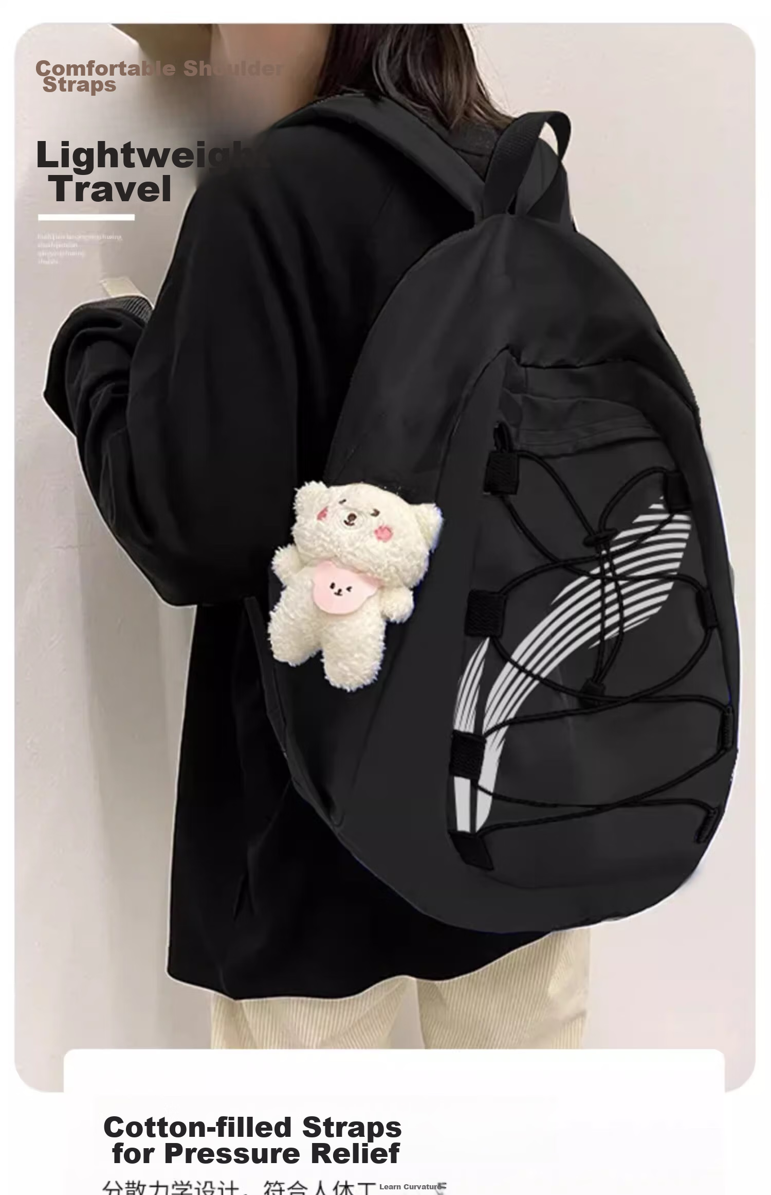 Li-Ning Backpack, Large Capacity School Bag for Men, Middle School High School College Students, Basketball Travel Outdoor Sports Backpack for Wome 10