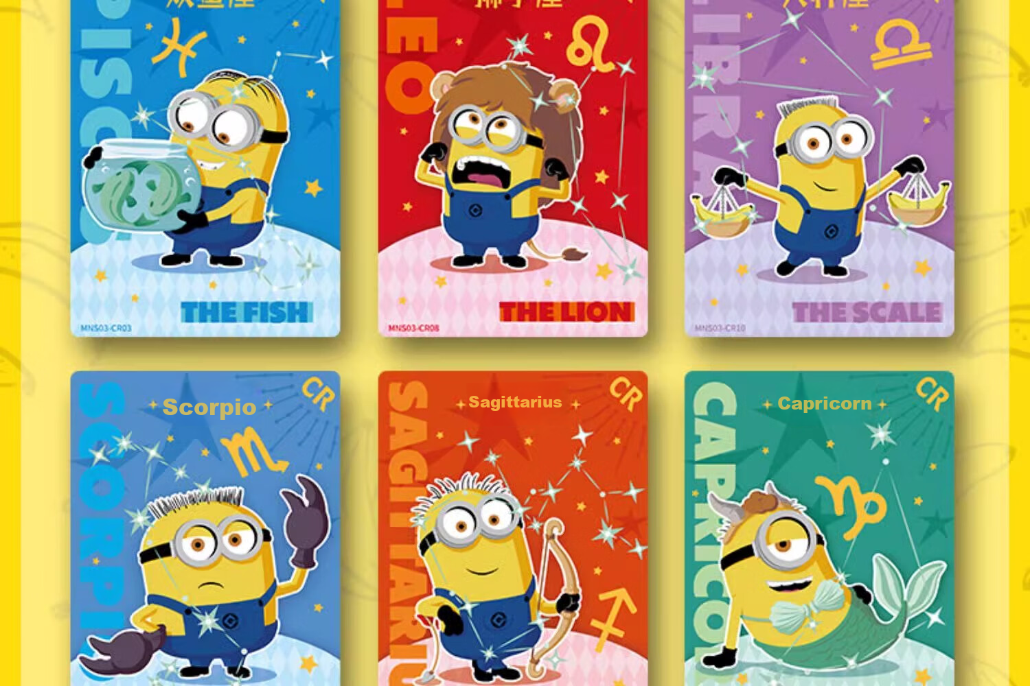 Card.Fun [Three Pieces, Five-Fold] Official Minions Carnival Holiday Collection Cards, Blind Box Cards, Anime Cards, Merchandise, Gu Zi, Single Pack (3 Cards/pack) 8
