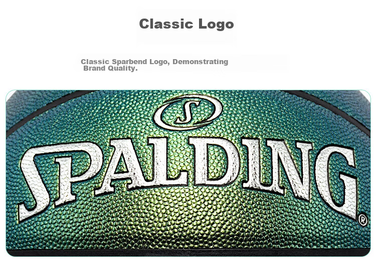 SPALDING Basketball, Size 7, Pearlescent Deep Green Series, Indoor/outdoor Use, PU Basketball, 77-382Y 9
