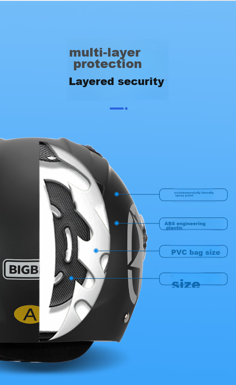 BIGBRO X333 Pink New National Standard 3C Dual-Lens Electric Motorcycle Safety Helmet, Riding Helmet for Men And Women, Sun Protection, Electric Scooter Summer Half Helmet 3