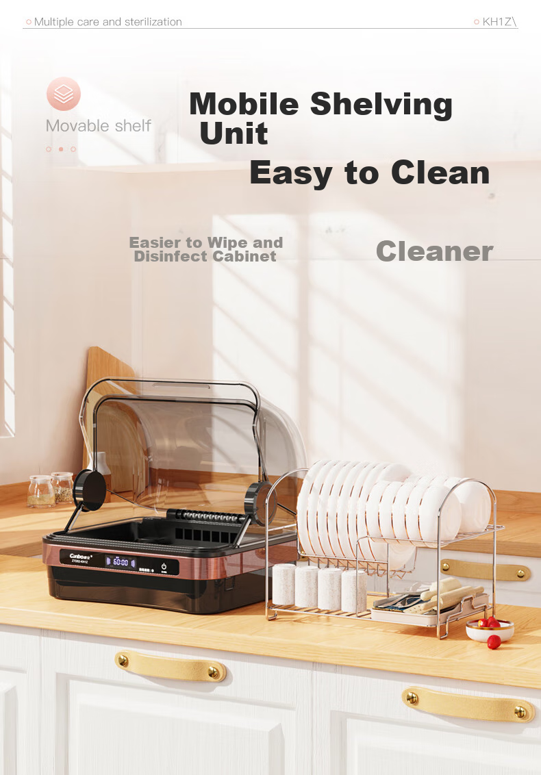 Canbo Disinfection Cabinet, Home Small Countertop Dish And Chopstick Sterilizer, UV Drying, No Draining Required, Mini Kitchen Disinfection Bowl Cabinet ZTD32-KH1Z 13