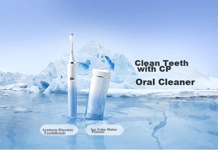 Hongmengzhixuan Lip Care Ice Mountain CP Set: Electric Toothbrush + Water Flosser Combo Gift Box, Birthday Gift, Wedding Gift, Coral Pink, Double Pack for Better Value 4