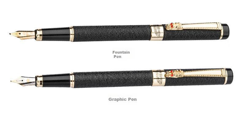 HERO Fountain Pen Black Velvet Sand Iridium Nib Ink Pen 6006 5