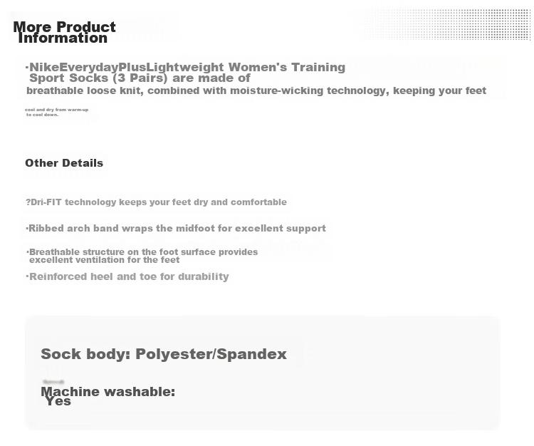 NIKE Socks for Men And Women, Quick-Drying Breathable Sports Socks, Short Socks Three-Pair Pack CK6021-904 White S 3