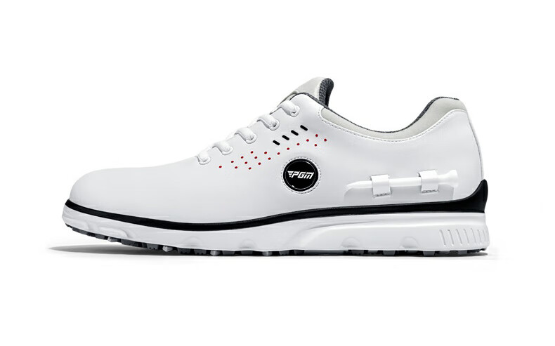 PGM Golf Shoes for Men, Comfortable Shock-Absorbing Sports Sneakers with Rotary Buckle Straps, Waterproof And Non-Slip, Size 42 18