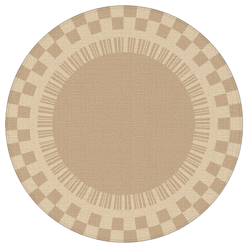 Dajiang Round Carpet Chair Mat for Study Room And Bedroom Swivel Chair, 120x120cm
