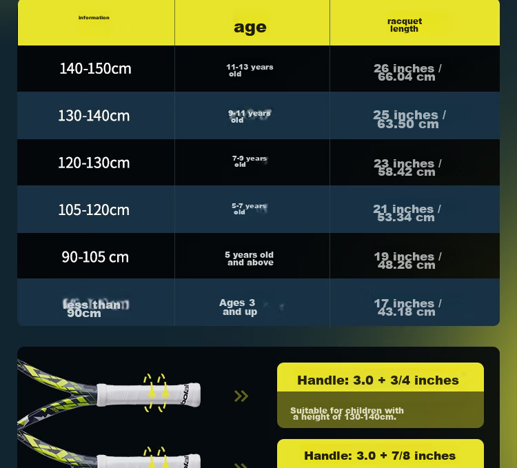 Babolat AERO JUNIOR Series Children's Intermediate Beginner All-In Tennis Racket, 25-Inch And 26-Inch Tennis Racket 9
