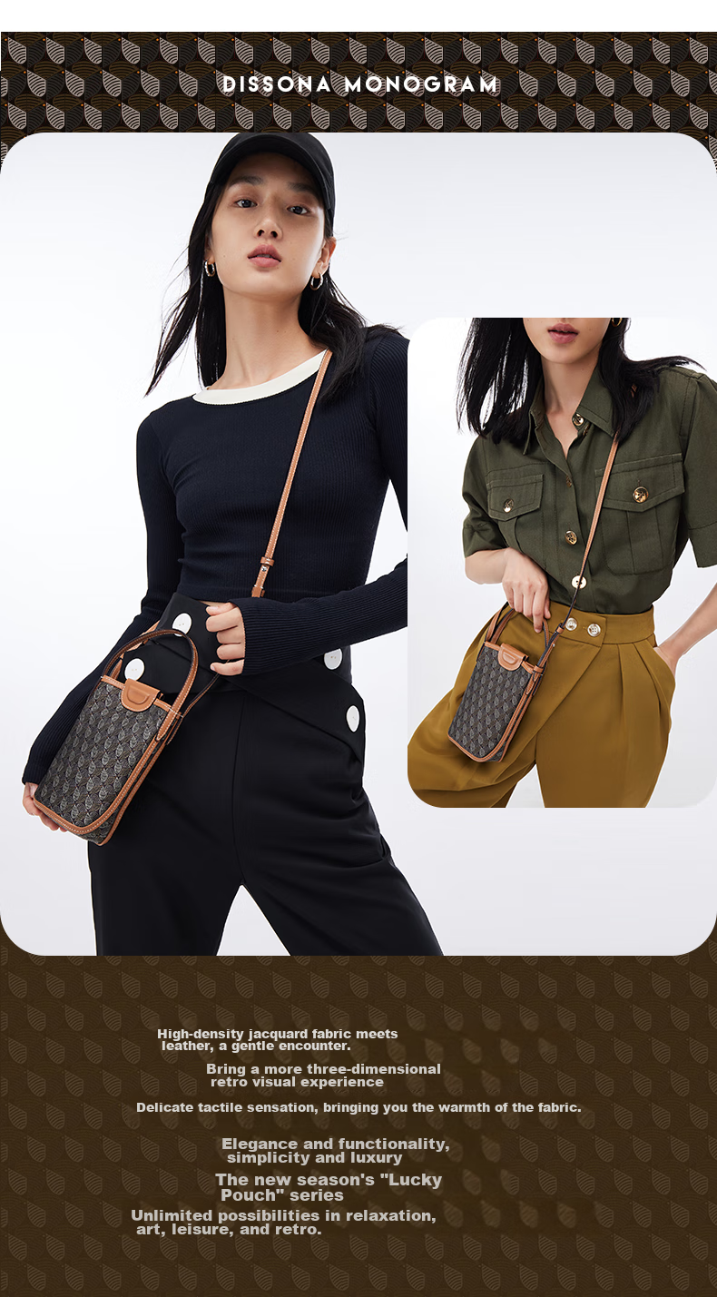 DISSONA Lucky Charm Bag, Women's Handbag, Shoulder Crossbody Bag, Tote Bucket Bag, Small Purse 2