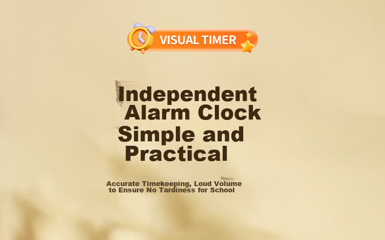 QT-TIMER Visual Timer Alarm Clock, 2026 New Model for Students, Wake-Up Aid, Electronic Clock, Self-Discipline Countdown Timer, Time Management Tool, Birthday Gift for Boys And Girls 14