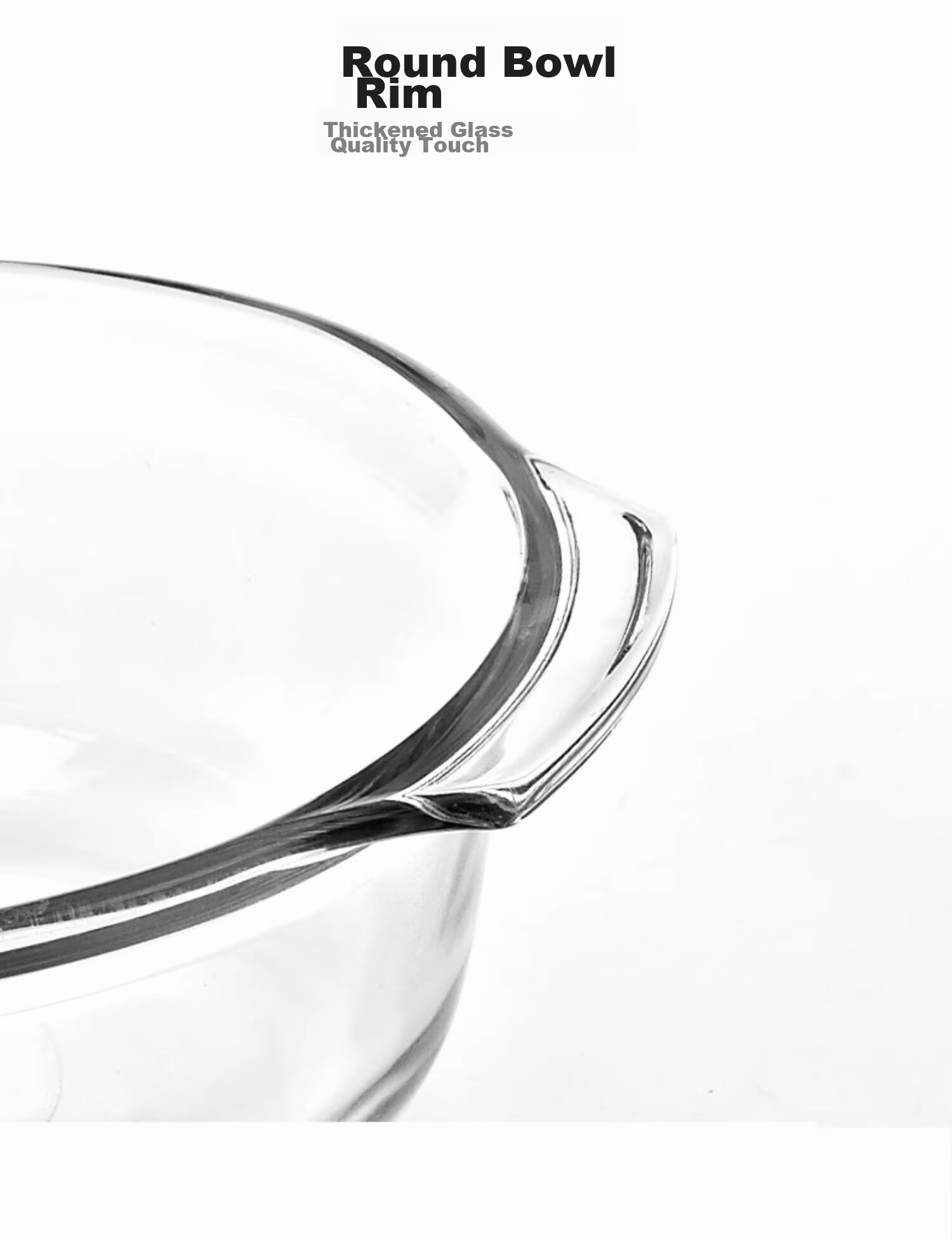 GLASSLOCK Imported Tempered Glass Bowl with Lid, Microwave-Safe Large Salad Bowl, Transparent Double-Handled Soup Bowl Tableware 1030ml 9