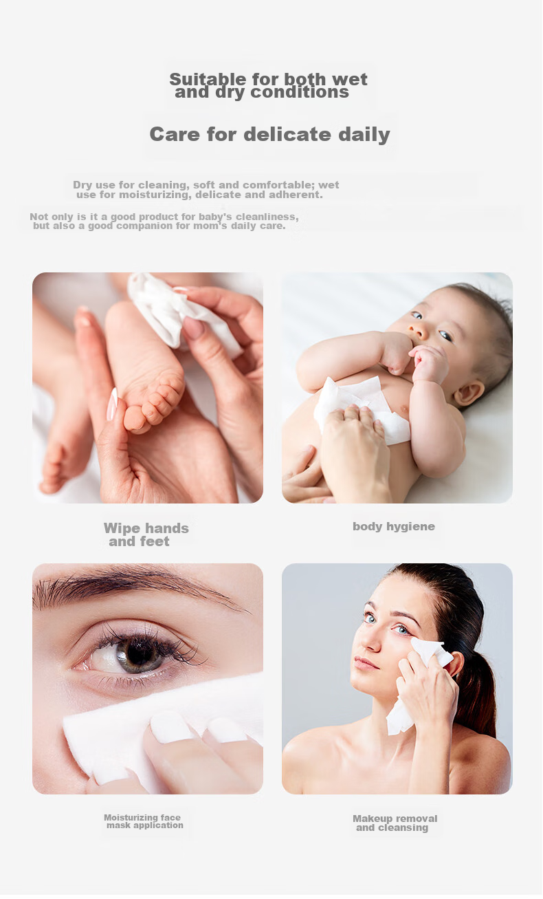 Kaili Disposable Facial Cleansing Wipes, Dual-Use for Dry And Wet, Skin-Friendly Cleansing Towels, Roll-Up Wipes, Thickened, 80 Sheets/roll 11