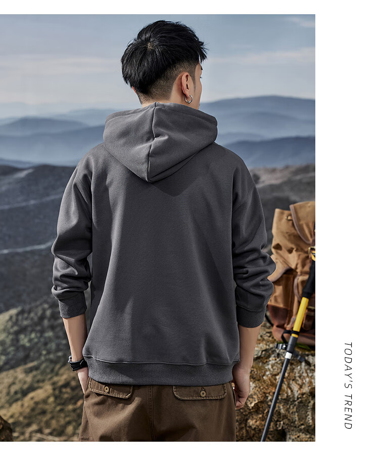 JEEP Men's Hooded Sweatshirt, Heavyweight Hoodie Jacket for Men, Loose-Fitting Spring And Autumn Outerwear for Men in 2026 25