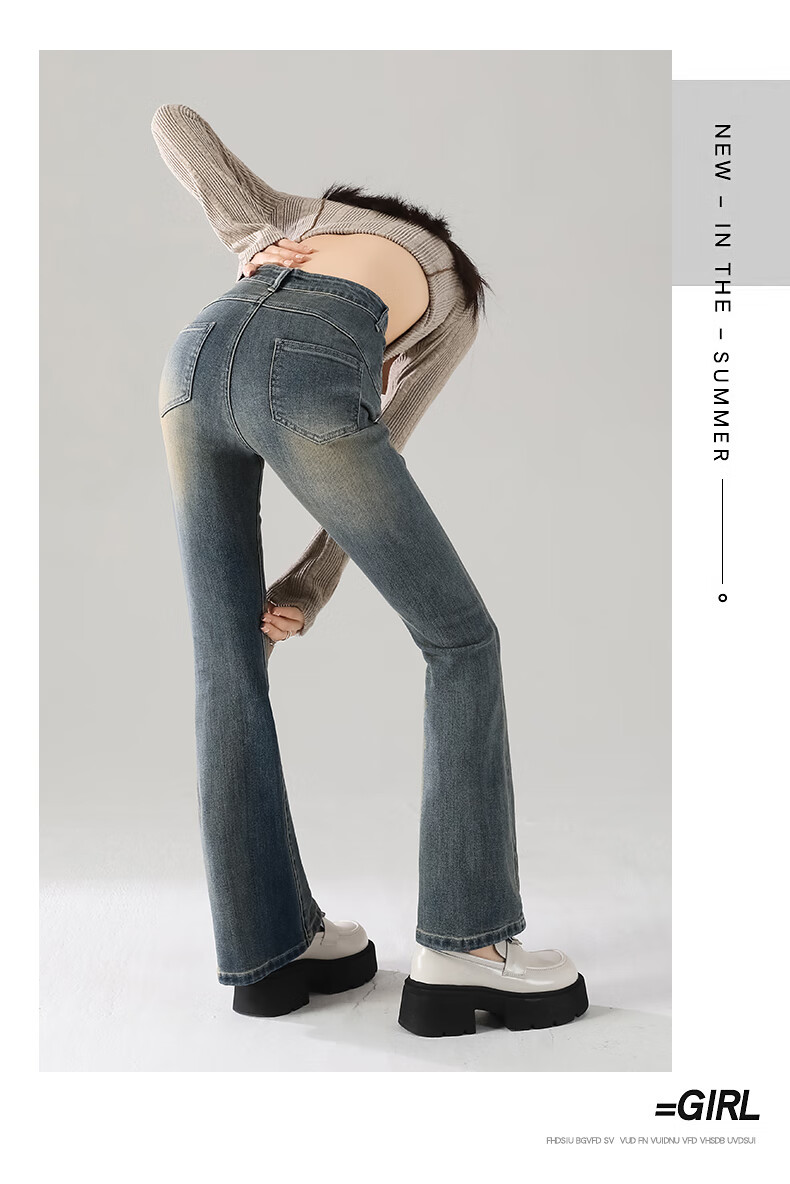 Jeanswest Women's Spring Summer Loose Slim Fit Stretchy Cement Gray High Street Straight Leg Cigarette Pants Cement Gray XL 5