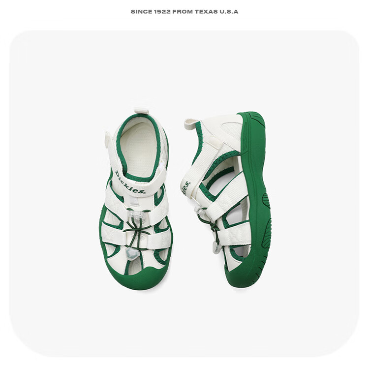 Dickies Children's Sandals, Boys And Girls Non-Slip Beach Shoes, Summer Closed-Toe Anti-Kick Breathable Soft-Soled Hollow Water Shoes 8