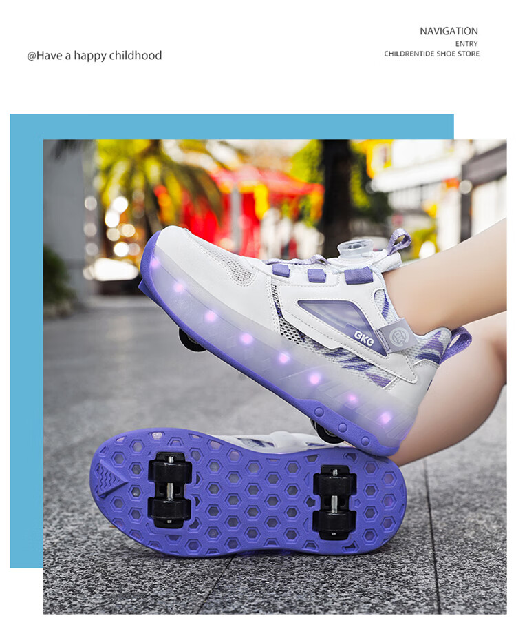 BKG Children's Running Shoes, Summer New Product, Single Mesh, for Boys And Girls Students, Breathable Sports Shoes, ZYQ24311-B16, White And Purple, Size 36 28