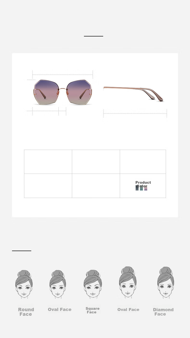 HELEN KELLER Sunglasses for Women, Gift, Slimming Gradient Color, UV Protection, Driving-Specific Glasses 5