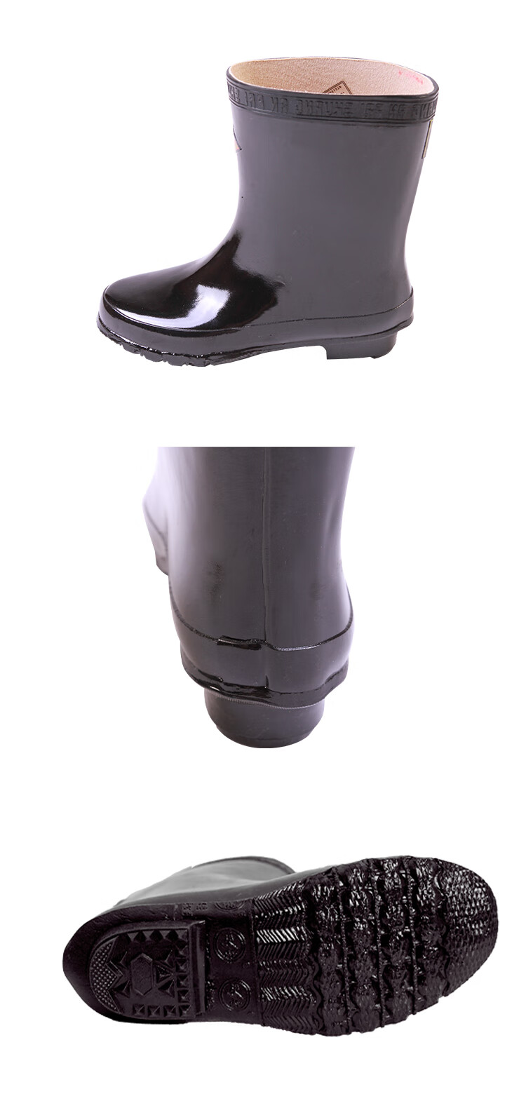 Shuang'an Insulated Boots 25KV Electrical Work High Voltage Anti-Electric Shock Mid-Calf Rain Boots Wear-Resistant Non-Slip Safety Labor Protection Boots Brown Rubber Water Shoes Size 41 5