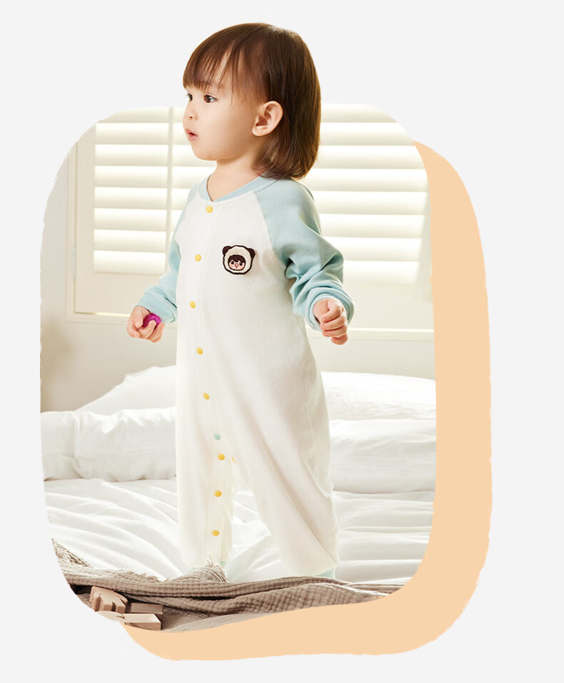 Ibaby ×outlast Space Technology Constant Temperature Onesie, PaoPaoMaTe 2 Pieces Rabbit Drum Hand 100 16