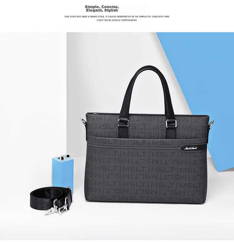 MashaLanti Men's Business Briefcase, Large Capacity Office Handheld Laptop Bag, High-End Practical Father's Day Gift 13