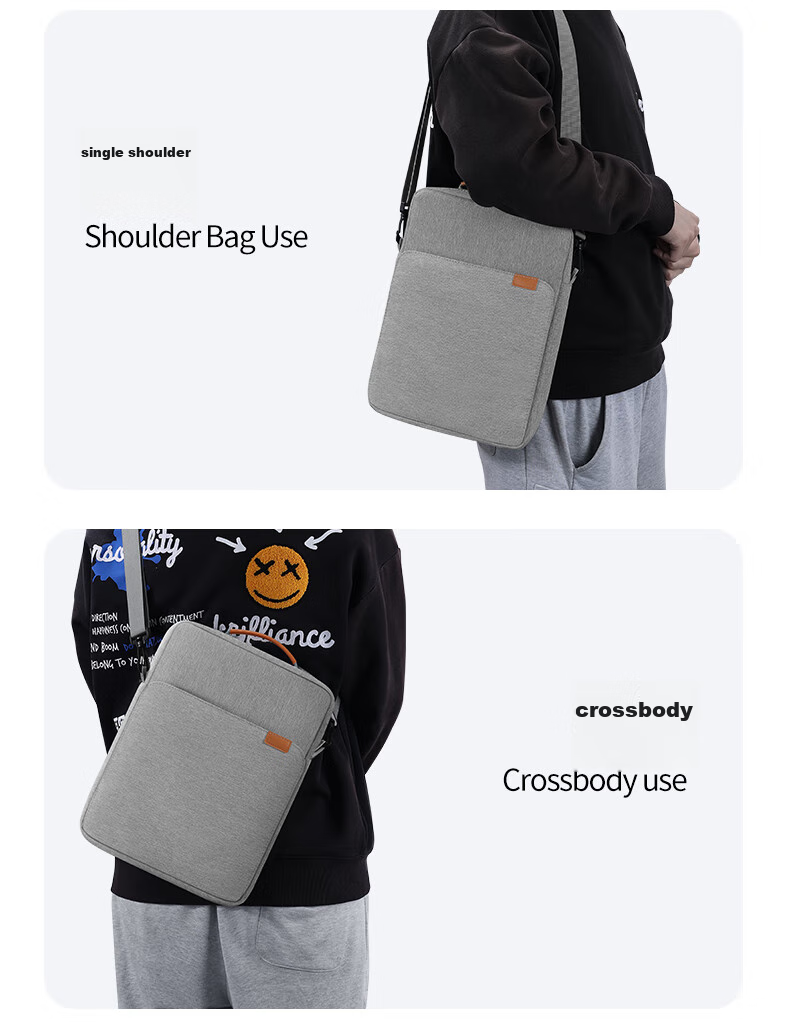 Biyoumei IPad Storage Case, Tablet Pro Inner Case, Air5 Diagonal Crossbody Bag, 13-Inch Laptop Bag 9