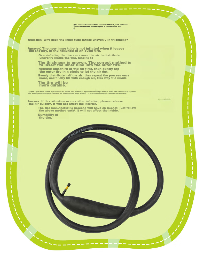 KENDA Bicycle Tire, K184 Model, 24*1.5 Inner And Outer Tires, Commuter Bike Tire, Presta Valve Inner Tube, Butyl Rubber, Black Color 14