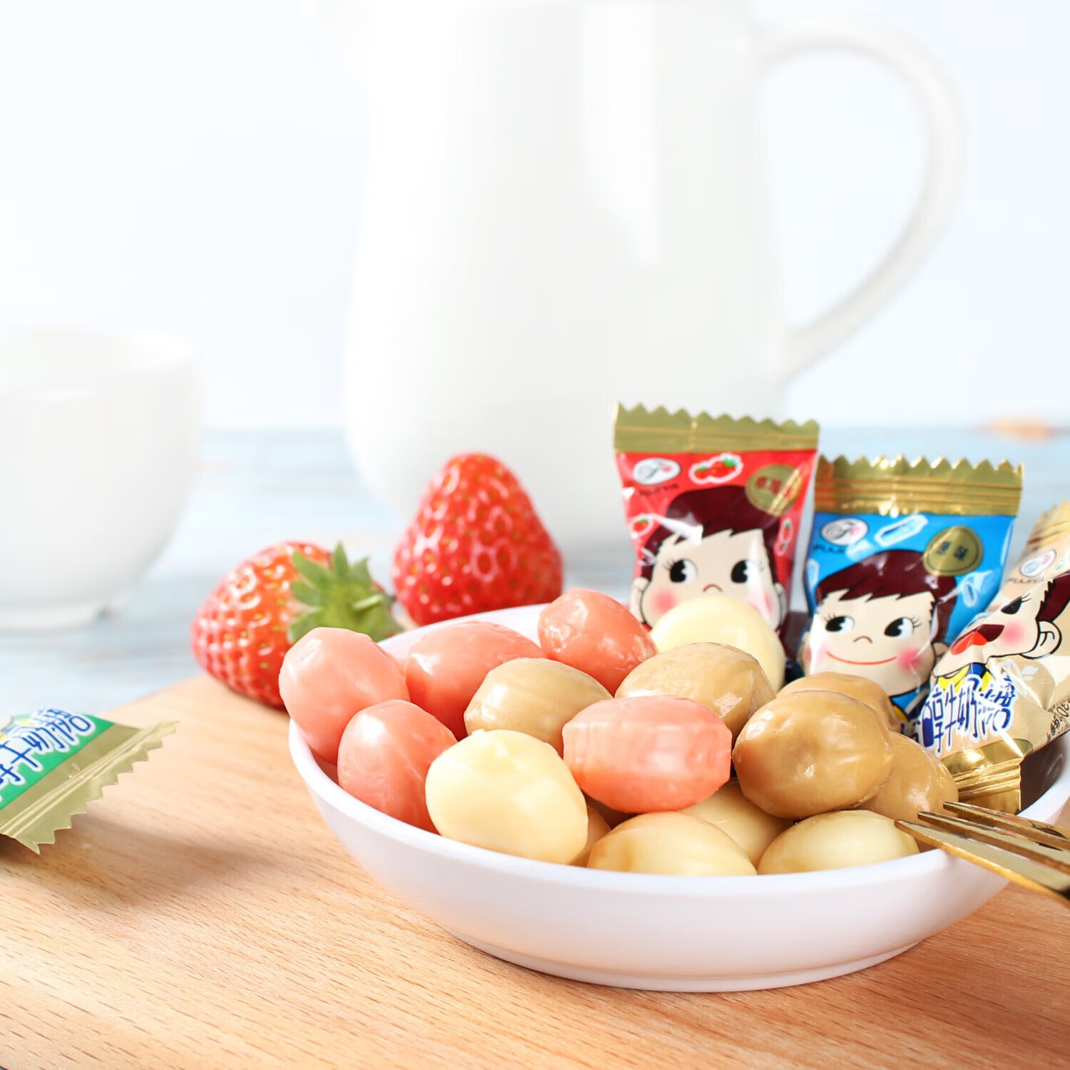 不二家 香醇牛奶糖 500克(约145颗) 婚庆喜糖 儿童糖果 休闲零食 礼物