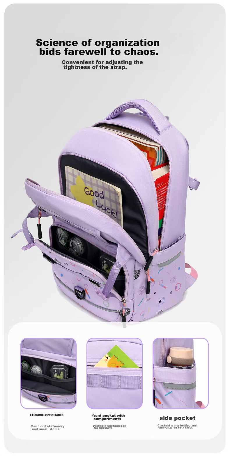 Herder Backpack for Primary School Students Grades 4-7, Ultra-Light Large Capacity Spine-Protecting Schoolbag for Boys And Girls, Stylish Children's Backpack 12