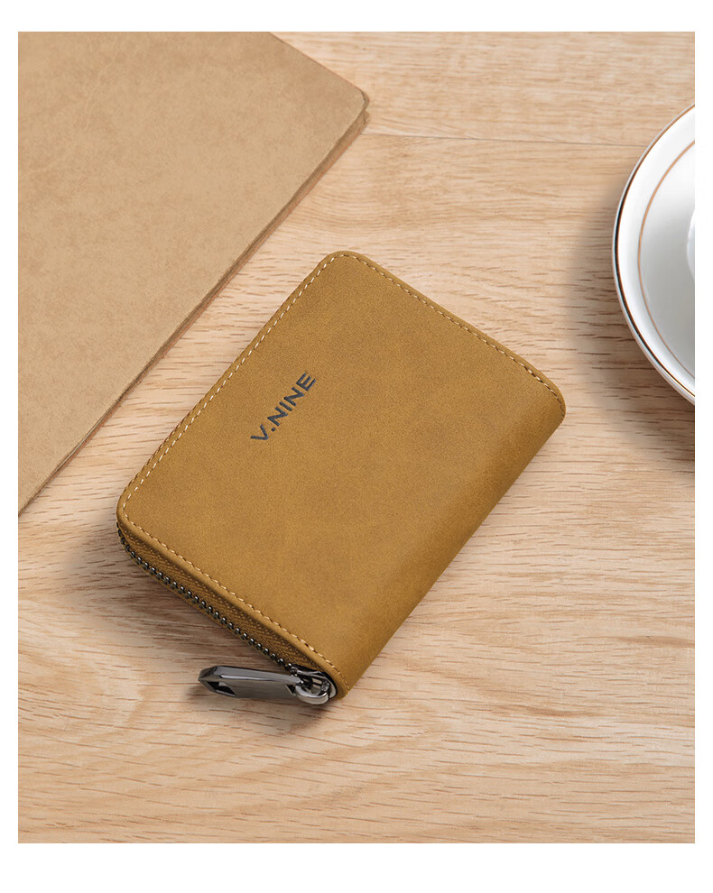 V.NINE Card Holder for Men with Multiple Card Slots, Bank Card Holder, ID Holder, Horizontal Coin Purse, Men's Valentine's Day Gift Box Set 19