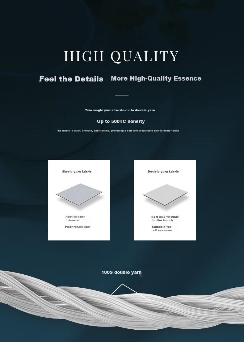 Canasin Hotel Bedding, 100-Piece Pure Cotton Bedding Set, Satin Bedding Set with Bed Sheet, Duvet Cover, Pillowcases, Gray, for 1.8-Meter Bed 6