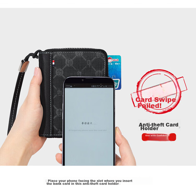 GOLF Card Holder for Men, Multi-Slot Anti-Theft Wallet, Bank Card Holder, Large Capacity Coin Purse, Business Card Holder, Card Case Gift Box Set 3
