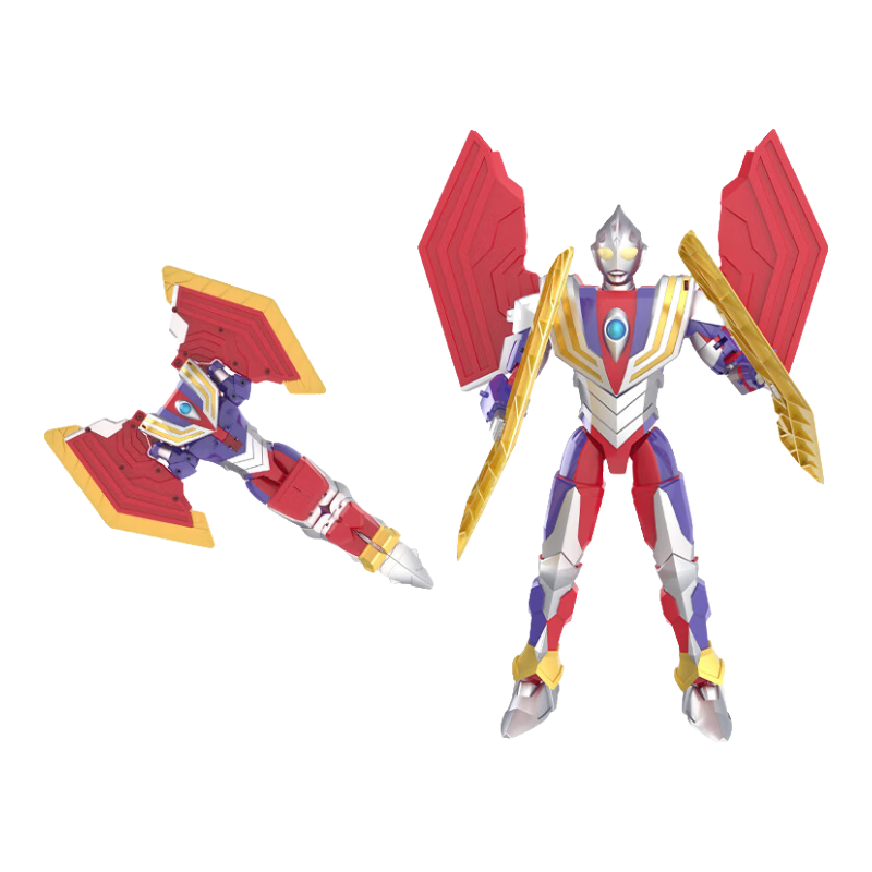 LDCX Ultraman Blade Diga Ultraman Boy Mecha Transforming Toy Action Figure Birthday Gift for Childre