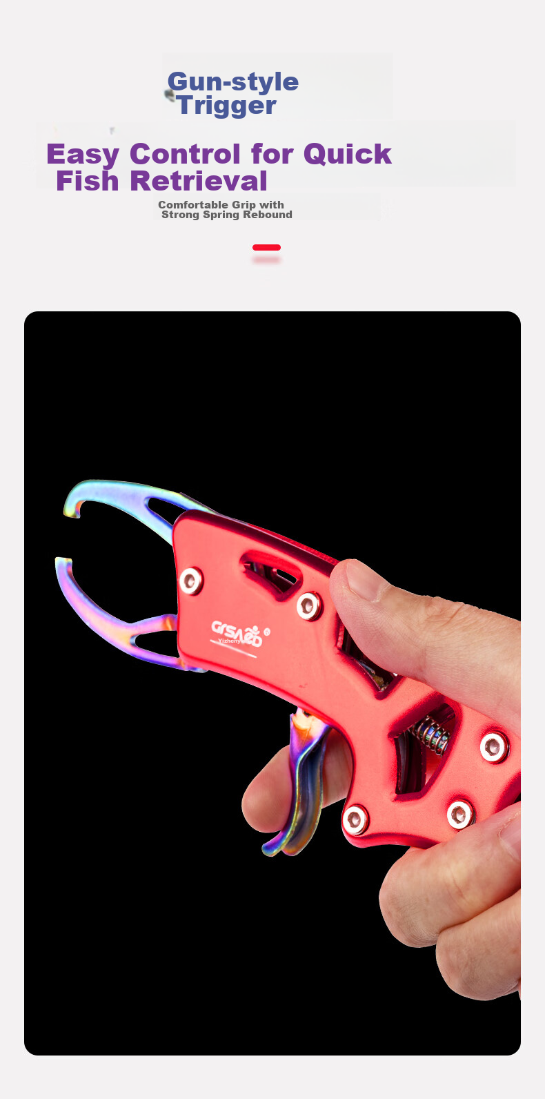 Grased (Grsaed) Fishing Eagle Model Fish Controller Aluminum Alloy Fish Controller Lure Pliers Fish Grabber Lure Pliers 6