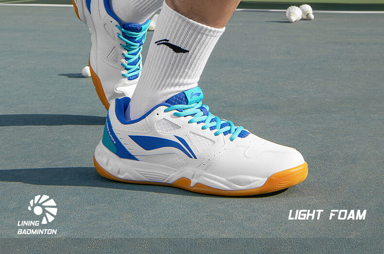 Li-Ning Badminton Shoes, Unisex Lightning Hero Professional Competition Training Sports Shoes, Non-Slip Wear-Resistant Invincible Foot Feel 15