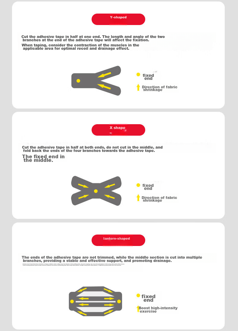 Reebok Muscle Tape, Sports Kinesiology Tape, Knee Support Bandage, Sprain Muscle Inner Tape, Self-Adhesive Elastic Muscle Soreness Patch 18