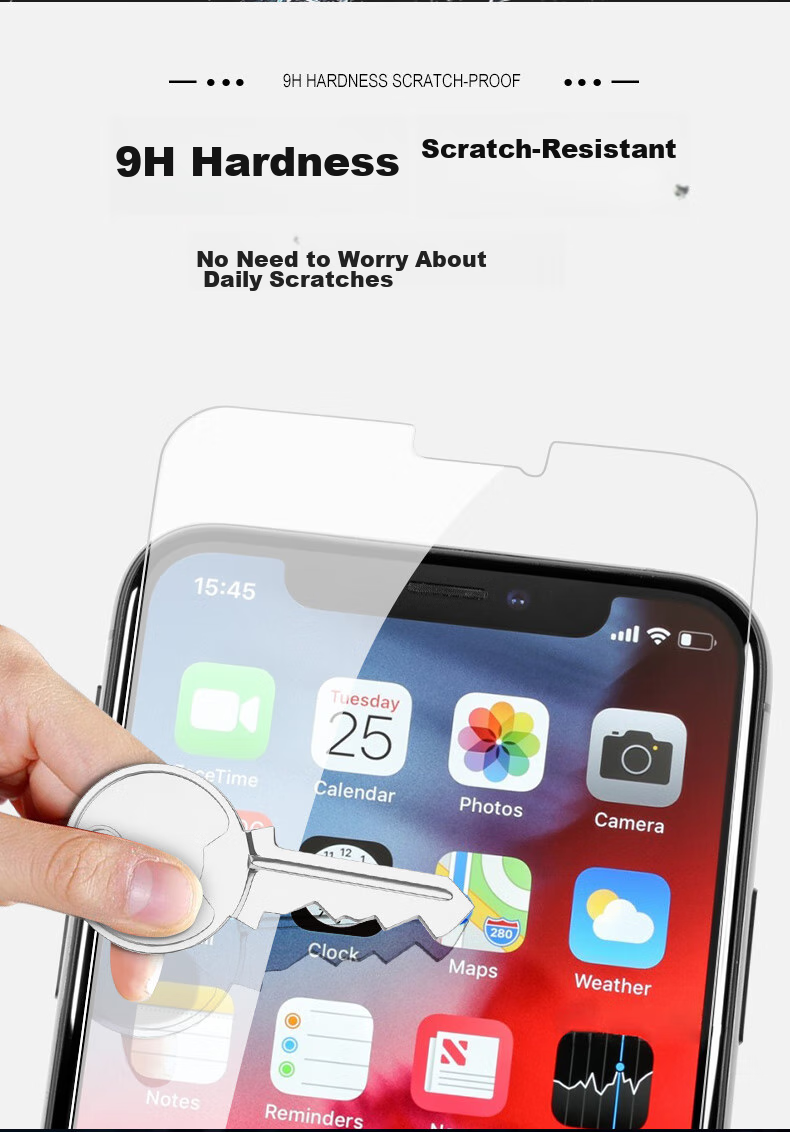 Smorss [2-Pack - HD Film] Tempered Glass Screen Protector for IPhone 11/iPhone XR, Compatible with Apple Xr/Apple 11, Non-Full Screen Universal Glass Protective Film 4