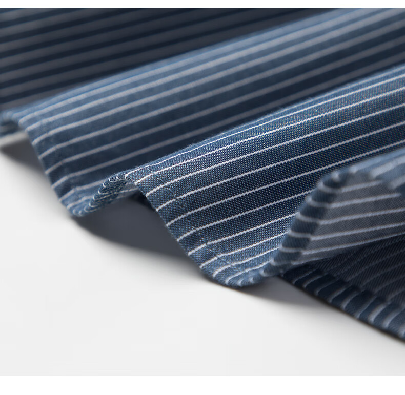 BLACKMONDAY [Easy-Care] Striped Shirt for Men, Spring And Autumn Business Casual Wrinkle-Resistant Non-Iron Long-Sleeve Dress Shirt 19