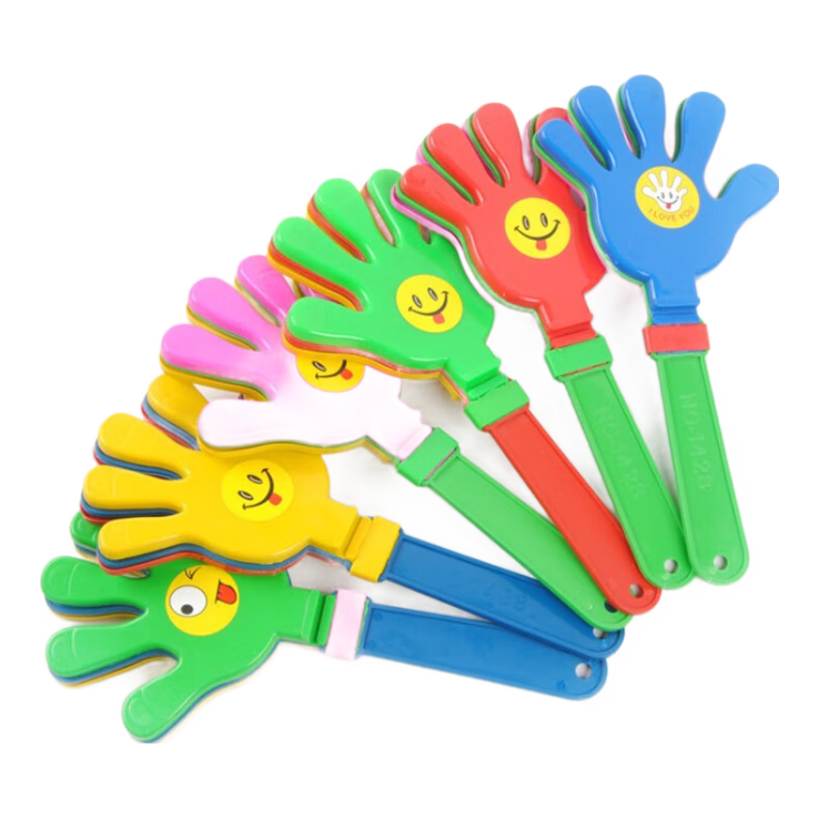 Jiayan Large Hand Clapper, 10 Pieces, Autumn Sports Meet, Housewarming, Grand Opening, Annual Meeting Event Prop, Palm Slap