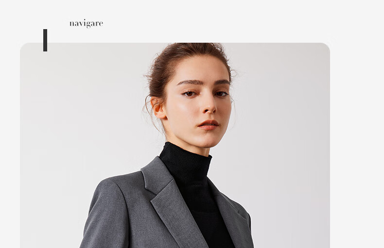 Navigare Women's Commuter Casual Blazer, Simple And Elegant Work Suit Jacket 2331804506 40
