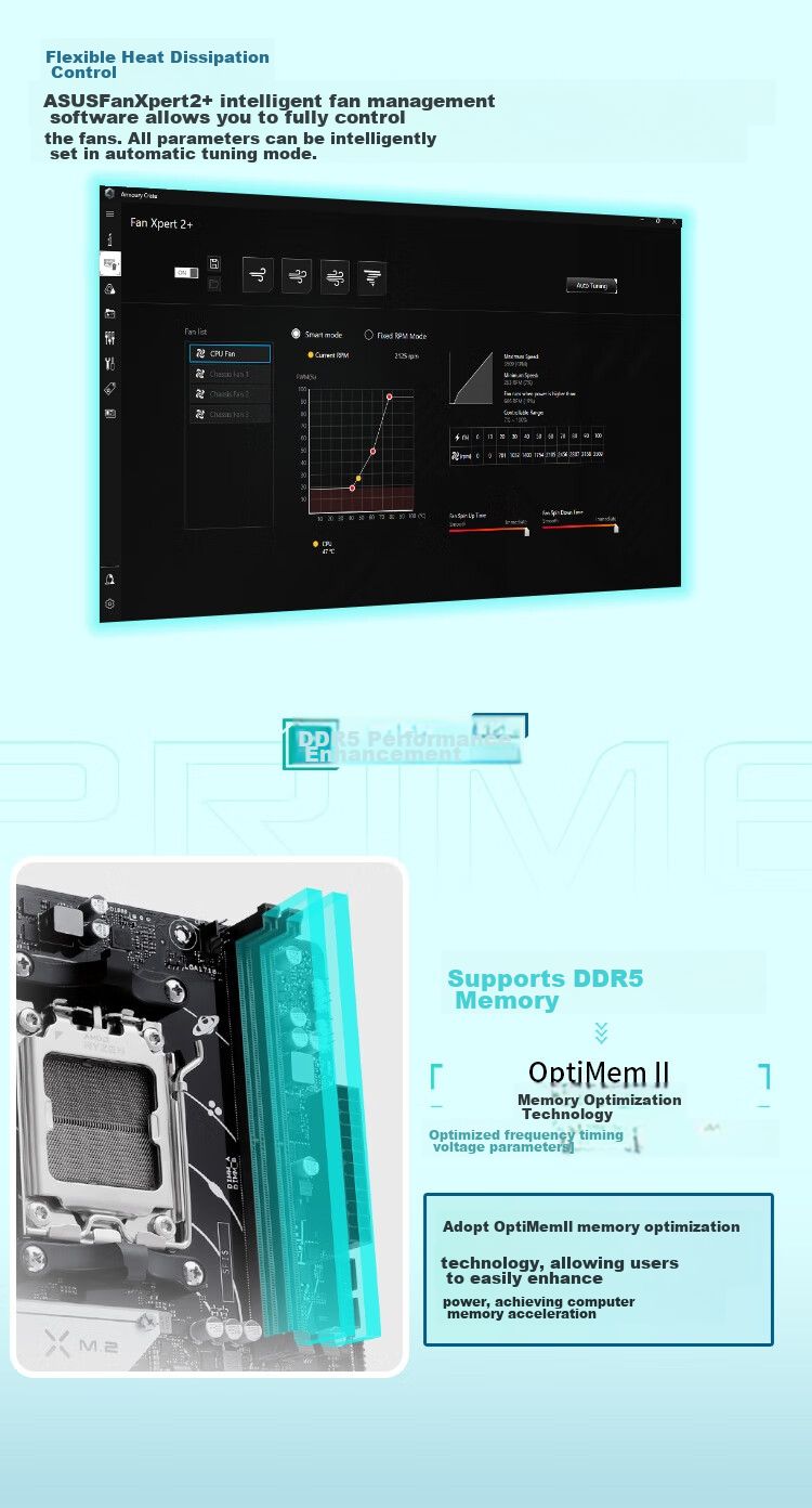 ASUS PRIME B650M-K Motherboard, Supports DDR5 CPU 9600X/7600X/9500F (AMD B650/socket AM5) 7