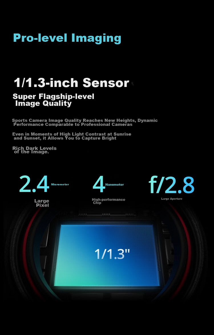 DJI Osmo Action 5 Pro, Ultra-Flagship Image Quality Action Camera, Outdoor Motorcycle Riding Diving Vlog Camera, Portable Travel Photography Camera 3