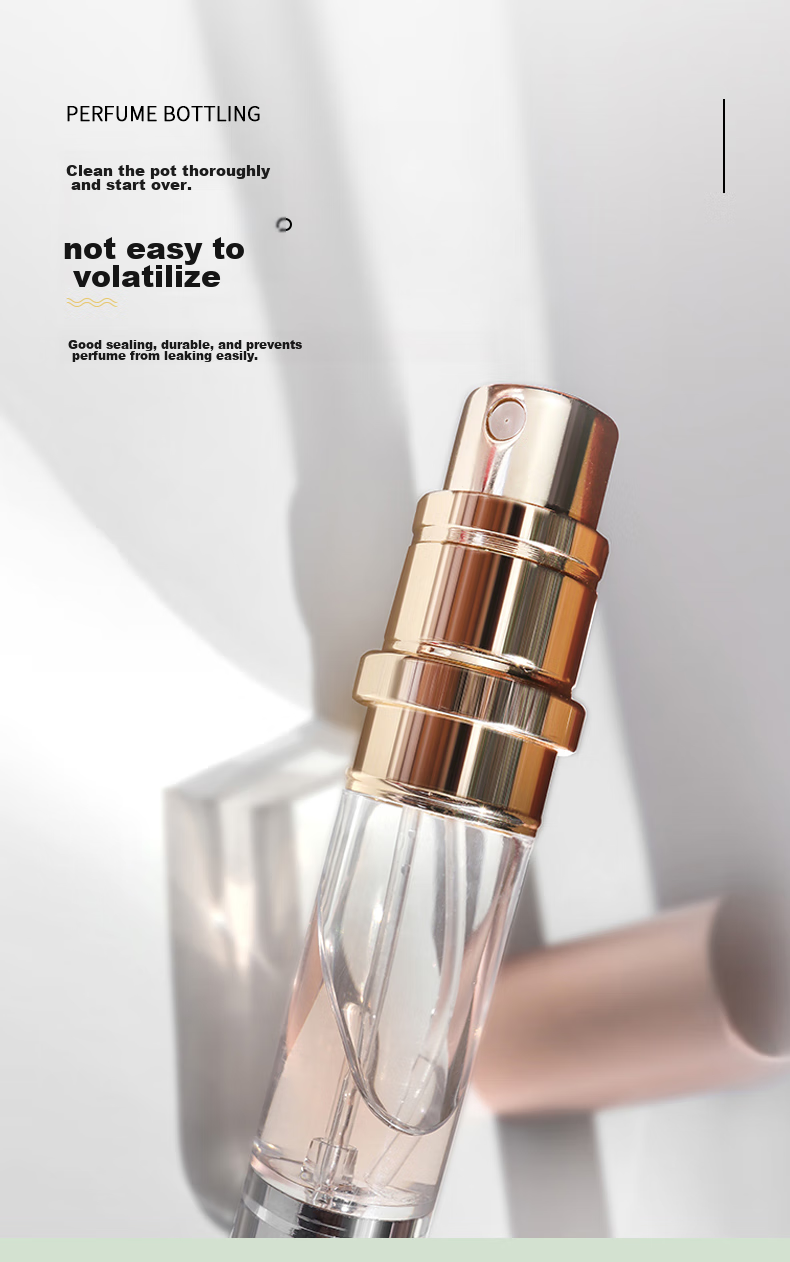 Siwangongli Perfume Refillable Bottle, Bottom Filled with High-End Travel Portable Mini Perfume Spray Bottle, Empty Bottle SW7369 Cherry Blossom Pink 4