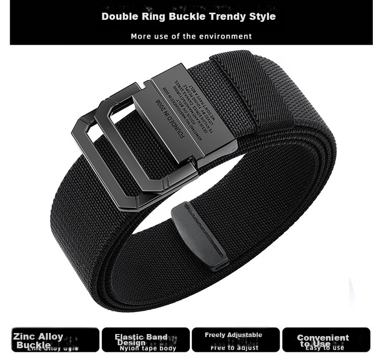 HALFEEL Canvas Belt, Men's Leather Belt, Trendy Denim Belt, Versatile for Women, Students, Military Training, Outdoor Activities, Father's Day Gift 2