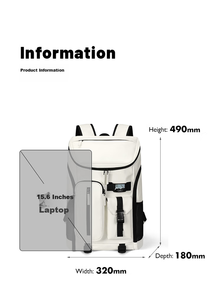 GOLF Backpack for Men, Tennis Bag with Separate Shoe Compartment, Badminton Bag, Student Schoolbag, Travel Backpack, Fitness Bag for Wome 12